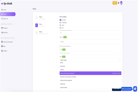 Service features