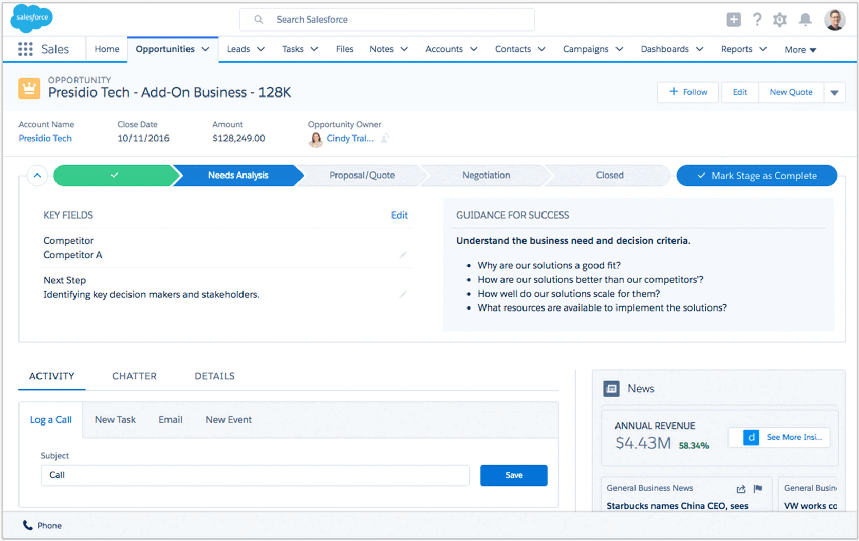 Salesforce Sales Cloud wrqyc